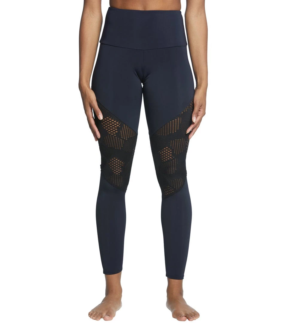 Onzie High Waisted Track Yoga Leggings Black Honeycomb CLOTHING 4 Onzie High Waisted Track Yoga Leggings Black Honeycomb CLOTHING