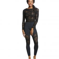 Onzie High Waisted Track Yoga Leggings Black Honeycomb CLOTHING 11 Onzie High Waisted Track Yoga Leggings Black Honeycomb CLOTHING