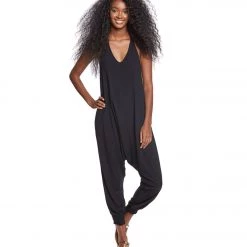 Buddha Pants Harem Jumpsuit Black