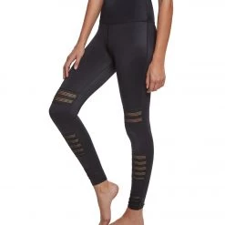 Beyond Yoga Mesh To Impress High Waisted 7/8 Yoga Leggings Black