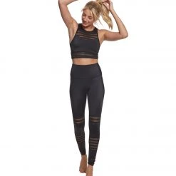 Beyond Yoga Mesh To Impress High Waisted 7/8 Yoga Leggings Black 11 Beyond Yoga Mesh To Impress High Waisted 7/8 Yoga Leggings Black