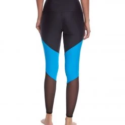 Onzie High Waisted Track Yoga Leggings Indian Blue Combo CLOTHING 10 Onzie High Waisted Track Yoga Leggings Indian Blue Combo CLOTHING