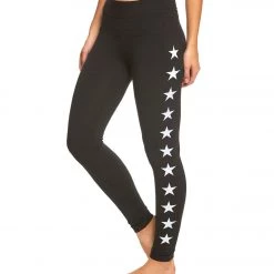 Hard Tail High Rise Star Ankle Cotton Yoga Leggings CLOTHING