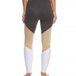 CLOTHING Onzie High Waisted Track Yoga Leggings Taupe Combo 10 CLOTHING Onzie High Waisted Track Yoga Leggings Taupe Combo