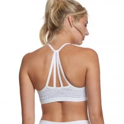 Beyond Yoga Cut It Close Mesh Yoga Sports Bra White CLOTHING 10 Beyond Yoga Cut It Close Mesh Yoga Sports Bra White CLOTHING