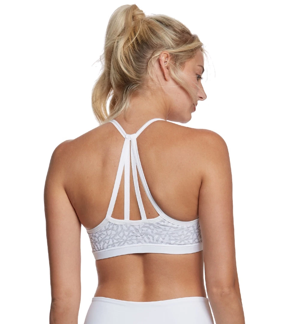 Beyond Yoga Cut It Close Mesh Yoga Sports Bra White CLOTHING 5 Beyond Yoga Cut It Close Mesh Yoga Sports Bra White CLOTHING