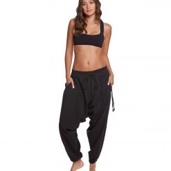 CLOTHING Buddha Pants Savannah Winter Harem Pants Black