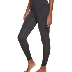 Beyond Yoga Cut It Close Mesh High Waisted Yoga Leggings Black