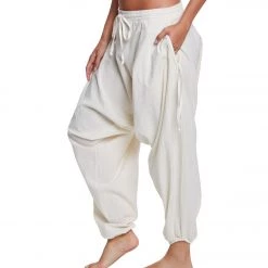 Buddha Pants Savannah Winter Harem Pants Beige CLOTHING