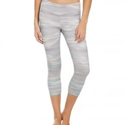 PrAna Pillar Printed Yoga Capris Ashy Sunrise CLOTHING