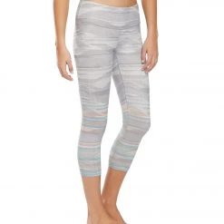 PrAna Pillar Printed Yoga Capris Ashy Sunrise CLOTHING