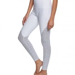 Beyond Yoga Cut It Close Mesh High Waisted Yoga Leggings White CLOTHING