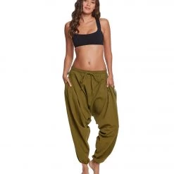 Buddha Pants Savannah Winter Harem Pants Green 11 Buddha Pants Savannah Winter Harem Pants Green