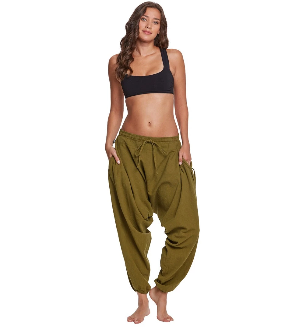 Buddha Pants Savannah Winter Harem Pants Green 6 Buddha Pants Savannah Winter Harem Pants Green