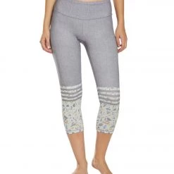 CLOTHING PrAna Pillar Printed Yoga Capris Moonlight Terrazzo