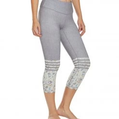 CLOTHING PrAna Pillar Printed Yoga Capris Moonlight Terrazzo