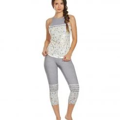 CLOTHING PrAna Pillar Printed Yoga Capris Moonlight Terrazzo