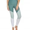 Onzie High Waisted Track Yoga Leggings Pale Cacti Combo CLOTHING