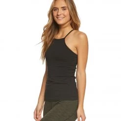 CLOTHING Hard Tail Open Air Support Tank Black