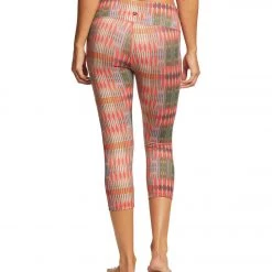 CLOTHING PrAna Pillar Printed Yoga Capris Carmine Desert Geo