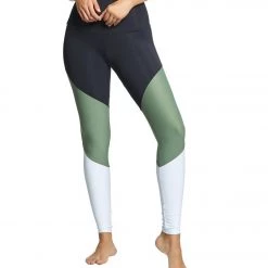 CLOTHING Onzie High Waisted Track Yoga Leggings Sage Combo
