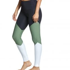 CLOTHING Onzie High Waisted Track Yoga Leggings Sage Combo