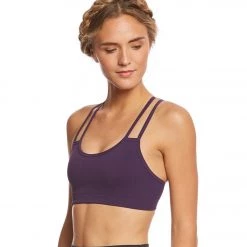 NUX Meditate Seamless Yoga Sports Bra Blackberry CLOTHING