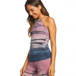 CLOTHING Hard Tail Open Air Support Tank Rose/Mauve Rainbow Horizon