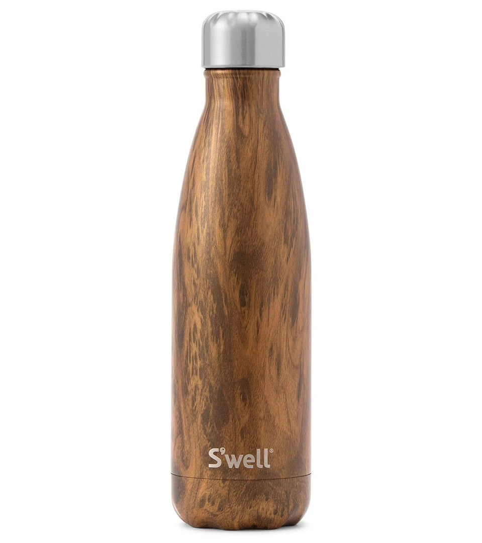 S'well Teakwood 17oz Stainless Steel Water Bottle Teakwood 3 S'well Teakwood 17oz Stainless Steel Water Bottle Teakwood