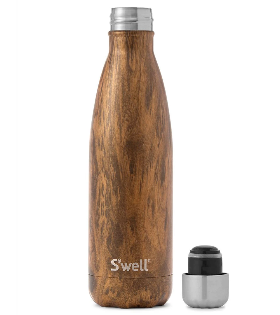 S'well Teakwood 17oz Stainless Steel Water Bottle Teakwood 4 S'well Teakwood 17oz Stainless Steel Water Bottle Teakwood