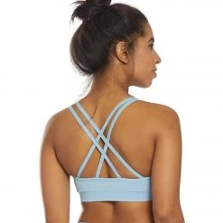 NUX Meditate Seamless Yoga Sports Bra Sky High