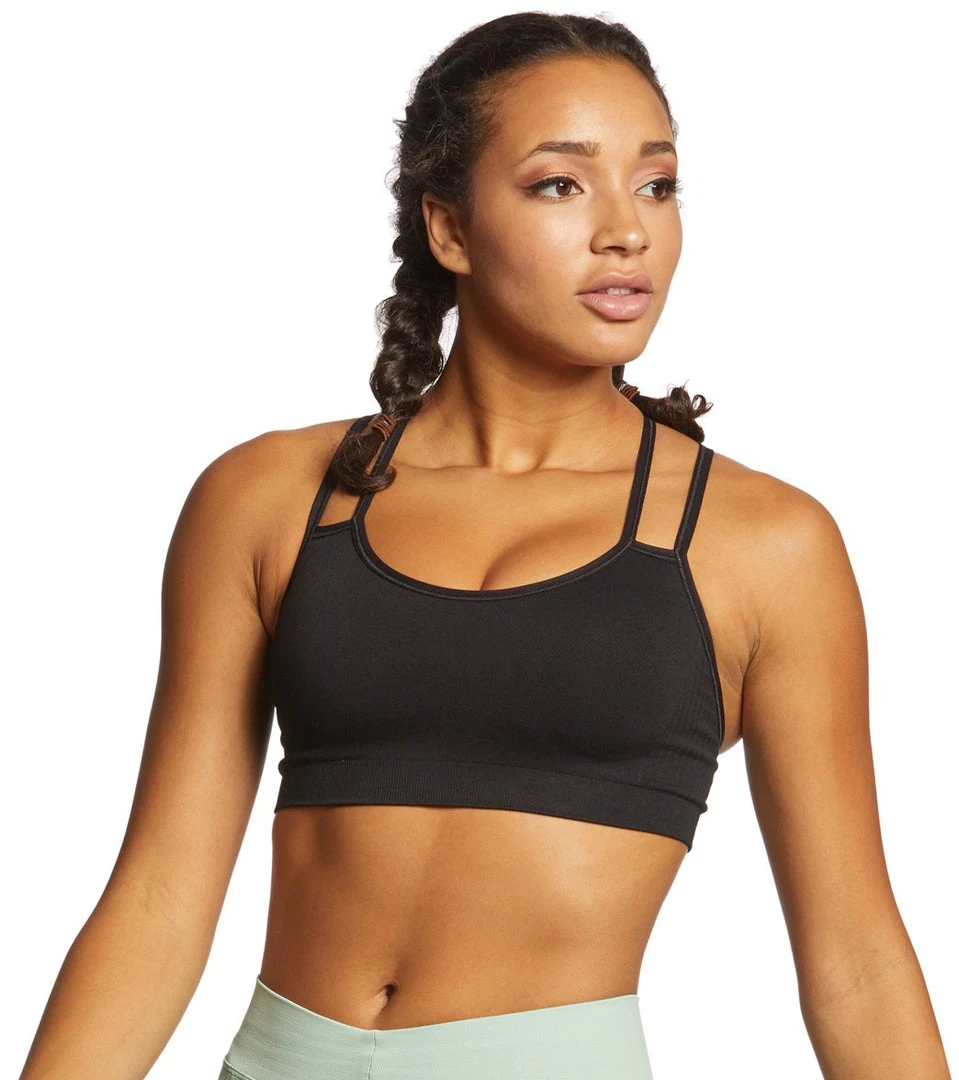 NUX Meditate Seamless Yoga Sports Bra Black 5 NUX Meditate Seamless Yoga Sports Bra Black