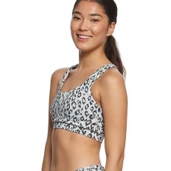 Strut-This The Kinzie Yoga Sports Bra Snow Leopard CLOTHING