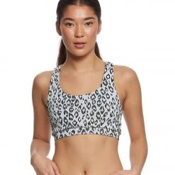 Strut-This The Kinzie Yoga Sports Bra Snow Leopard CLOTHING