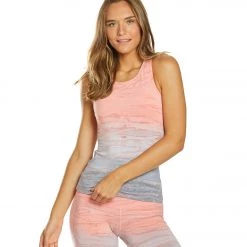 Hard Tail Open Back Support Tank Top Wildflower Rainbow Horizon CLOTHING