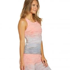 Hard Tail Open Back Support Tank Top Wildflower Rainbow Horizon CLOTHING