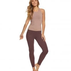 Hard Tail Open Back Support Tank Top Mauve Women