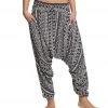 Buddha Pants Triangle Tribal Harem Pants Black Women
