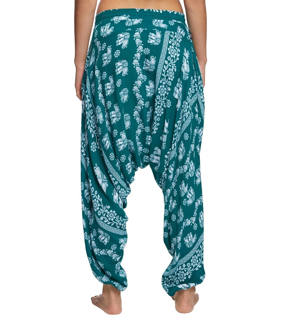 CLOTHING Buddha Pants Elephants Harem Pants Green 5 CLOTHING Buddha Pants Elephants Harem Pants Green