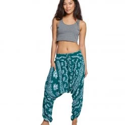 CLOTHING Buddha Pants Elephants Harem Pants Green 12 CLOTHING Buddha Pants Elephants Harem Pants Green