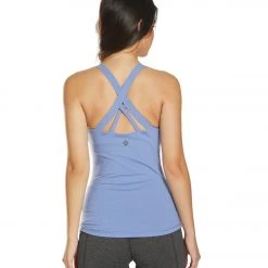 PrAna Verana Yoga Support Tank Top Colony Blue