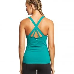 PrAna Verana Yoga Support Tank Top True Teal