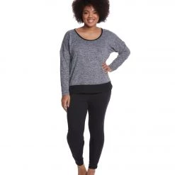 Balance Collection Plus Alexa Pullover Heather Black