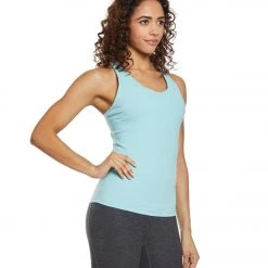 CLOTHING PrAna Verana Yoga Support Tank Top Iced Aqua