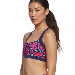 Beyond Yoga Kate Spade Lunar Cut Out Sports Bra Majorelle Floral