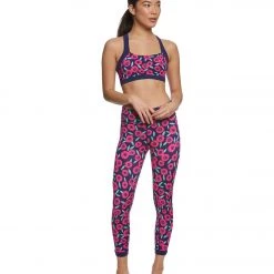 Beyond Yoga Kate Spade Lunar Cut Out Sports Bra Majorelle Floral
