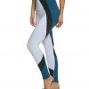 Beyond Yoga Around The Colorblock High Waisted Yoga Leggings White/Deep Sapphire Block CLOTHING