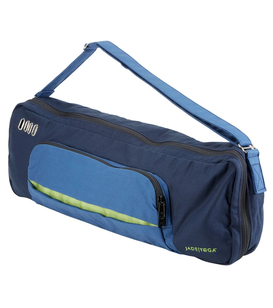 Jade Yoga Khaya Yoga Mat Bag Navy/Denim ACCESSORIES 3 Jade Yoga Khaya Yoga Mat Bag Navy/Denim ACCESSORIES