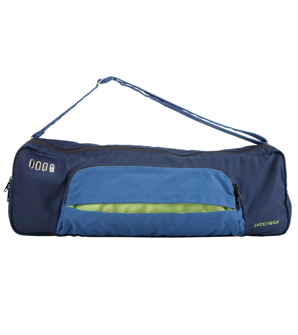 Jade Yoga Khaya Yoga Mat Bag Navy/Denim ACCESSORIES 4 Jade Yoga Khaya Yoga Mat Bag Navy/Denim ACCESSORIES