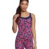 CLOTHING Beyond Yoga Kate Spade Lunar Cut Out Tank Top Majorelle Floral